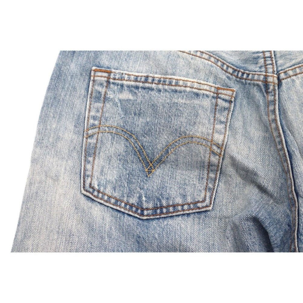 Levi's 501 Size 28 Straight Denim Jeans Men Distressed Faded - Picture 5 of 13